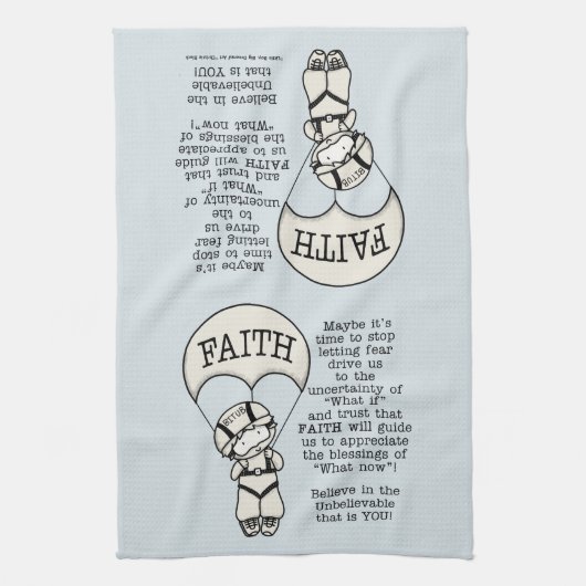 信仰が導く キッチンタオル (縦)