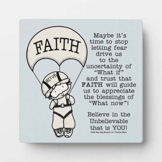 信仰が導く フォトプラーク (正面)