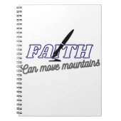 信仰が山を動かすことができるキリスト教手帳 ノートブック (正面)