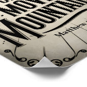 信仰が山を動かすことができるヴィンテージクリスチャン芸術 ポスター (角)