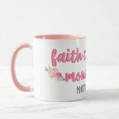 信仰が山を動かすことができる聖なる書物、 経典//聖書の聖句 マグカップ (左)