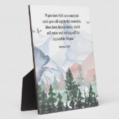 信仰が山を動かすことができる聖書の聖句Art 8x10 フォトプラーク (側面)