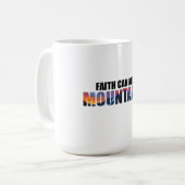 信仰が山を動かす コーヒーマグカップ (正面左)