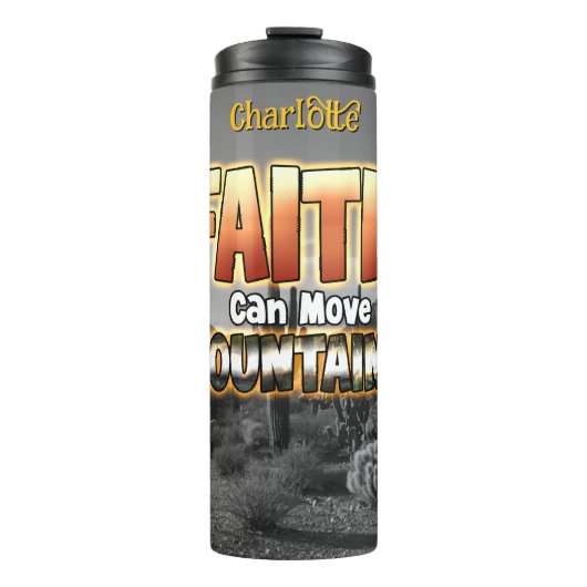 信仰が山を砂漠の風景に移動 タンブラー (正面)