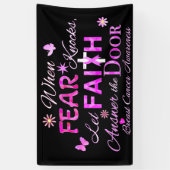 信仰が扉に答える 横断幕 (縦)