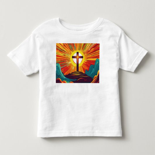 「信仰が揺るぎない」「魂の守護者」 トドラーTシャツ (正面)