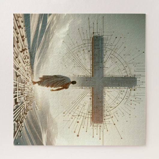 信仰が永遠に出会う – 確信の旅 ジグソーパズル (横)