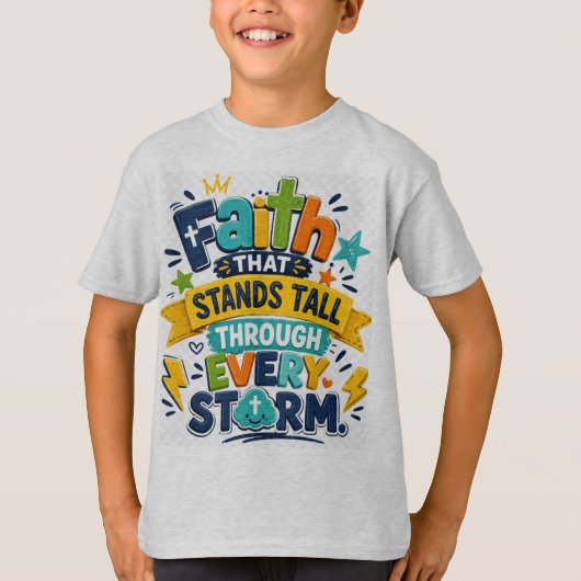 信仰が立って立つ Tシャツ (正面)
