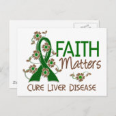 信仰が肝疾患に関する ポストカード (正面/裏面)