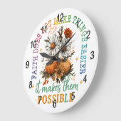 信仰が違う.... ラージ壁時計 (傾斜)