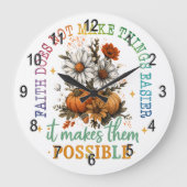 信仰が違う.... ラージ壁時計 (正面)