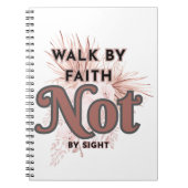 信仰ではなく見るスパイラルフォトノートブック ノートブック (正面)