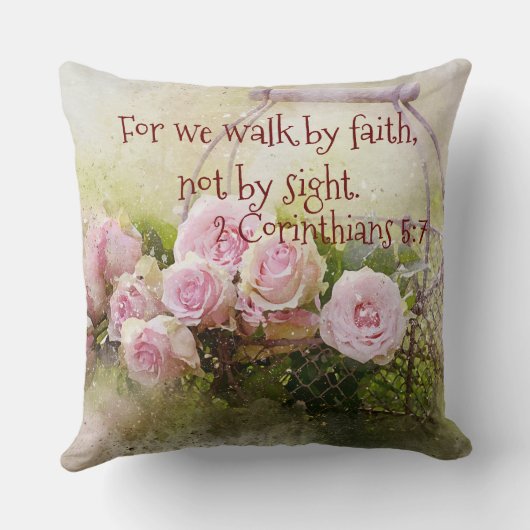 信仰ではなく視力による歩行装飾用クッションデコール クッション (裏面)