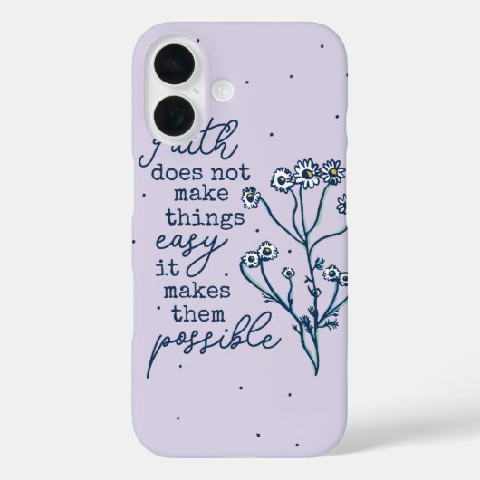 信仰で可能 – カモミール引用文 Case-Mate iPhoneケース (裏面)