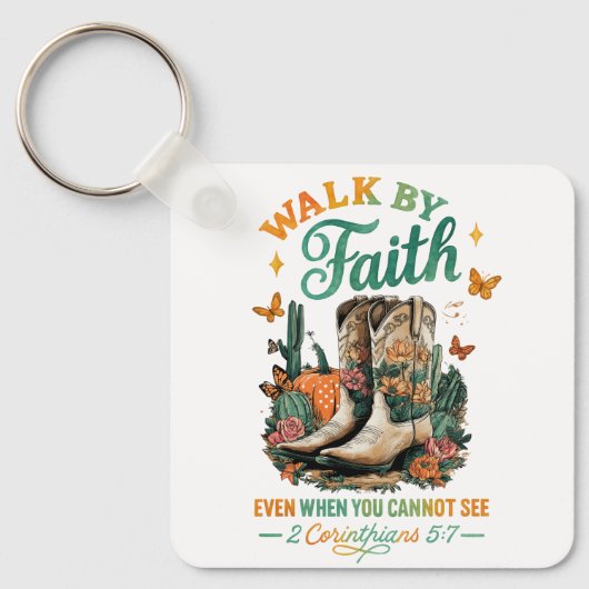 信仰で歩.... キーホルダー (正面)