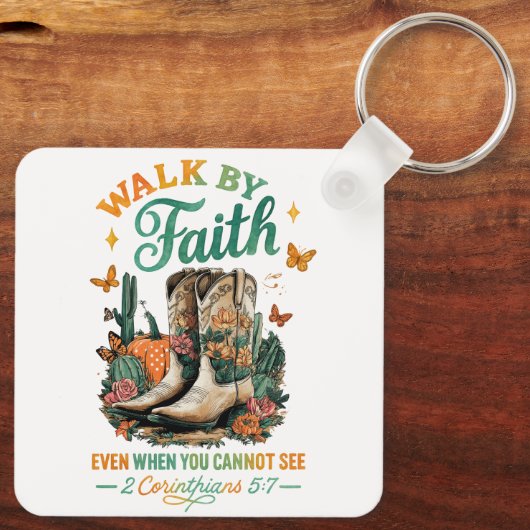 信仰で歩.... キーホルダー (裏面)
