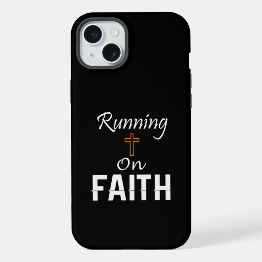信仰で走るランナー iPhoneケース (裏面)