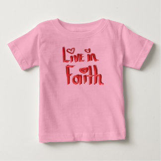 信仰とともに生きる ベビーTシャツ