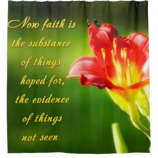 信仰とは シャワーカーテン (正面)