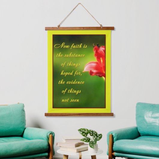 信仰とは 吊り下げ型タペストリー (リビング)