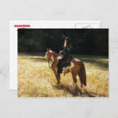 信仰とカウボーイ葉書 ポストカード (正面/裏面)