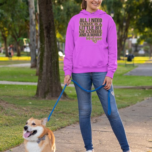 信仰とコーヒーで一日を燃やす パーカ