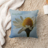 信仰とデイジー装飾用クッション クッション (ブランケット)