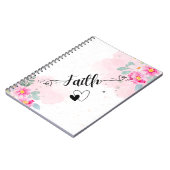 信仰とハートフローラノート ノートブック (左側)