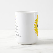 信仰とヒマワリ コーヒーマグカップ (中央)