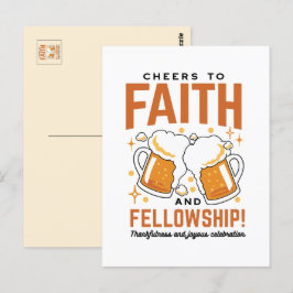 信仰と交友の喜び - オクトーバーフェストTシャツ ポストカード