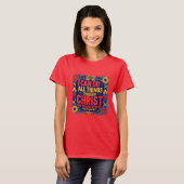 信仰と力 女性用Tシャツ Tシャツ (正面フル)