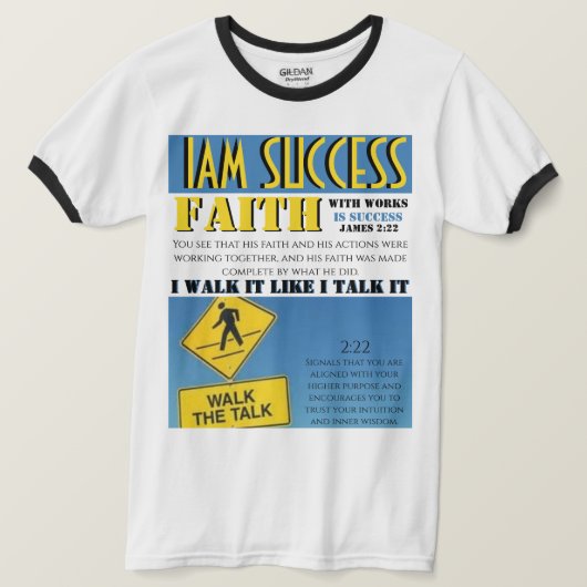 信仰と実践 Tシャツ (デザイン正面)