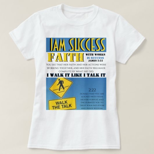 信仰と実践 Tシャツ (デザイン正面)