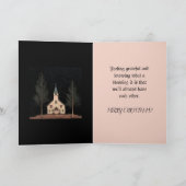 信仰と家族のクリスマスカード サンキューカード (内部)