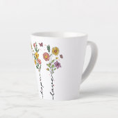 信仰と希望の愛 カフェラテマグ (右アングル)