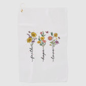 信仰と希望の愛 ゴルフタオル (正面)