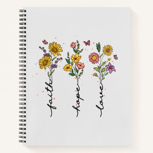 信仰と希望の愛 ノートブック (正面)