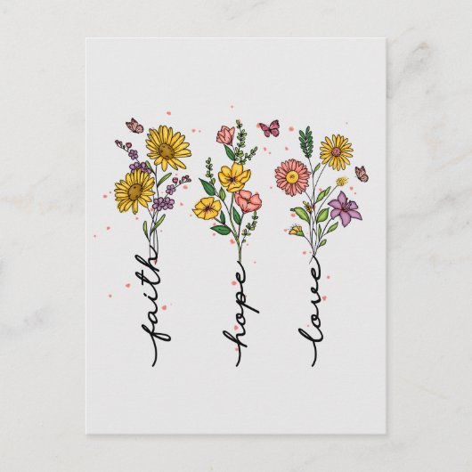 信仰と希望の愛 ポストカード (正面)