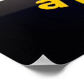 信仰と希望の日没の壁感動的ポスター ポスター (角)