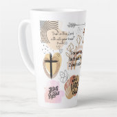 信仰と希望 カフェラテマグ (左アングル)