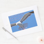 信仰と強さ_ 長方形シール (封筒)