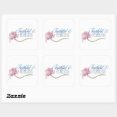 信仰と恐れを知らないタイポグラフィデザイン装飾用クッション スクエアシール (シート)