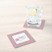 信仰と恐れを知らないタイポグラフィデザイン装飾用クッション スクエアペーパーコースター (インサイチュ)