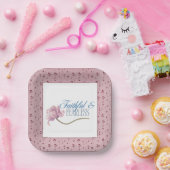 信仰と恐れを知らないタイポグラフィデザイン装飾用クッション ペーパープレート (パーティー)