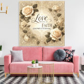 信仰と愛AIアート キャンバスプリント (インサイチュ (リビング))