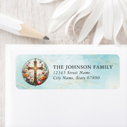 信仰と感動的差出人住所ラベル ラベル (インサイチュ)