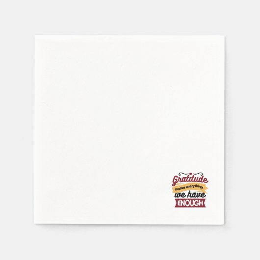 信仰と感謝のアートワーク – クリスチャンを元気にする スタンダードカクテルナプキン (正面)