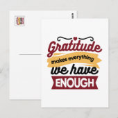 信仰と感謝のアート作品 - 励ましのキリスト教 ポストカード (正面/裏面)