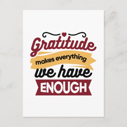 信仰と感謝のアート作品 - 励ましのクリスチャン ポストカード (正面)