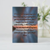 信仰と知識のための祈りの言葉フラットグリーティングカード カード (スタンド正面)